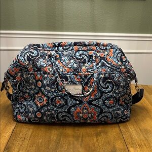Vera Bradley Multicolor Paisley Travel Duffle Luggage Bag